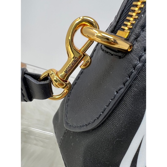 Moschino leather trimmed printed this is not a Moschino Toy shoulder bag black - Picture 6 of 14